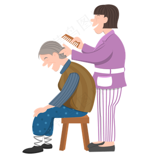 手绘矢量中国重阳节