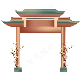 中国风传统亭子装饰