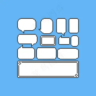 像素游戏语音气球集