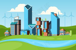 生态城市。生态城市背景下城市景观绿色理念与自然保护清洁环境