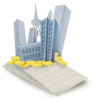 城市房屋和金币