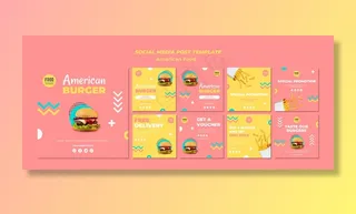 Instagram发布了美国汉堡美食系列