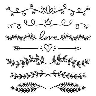 手绘装饰分隔器系列