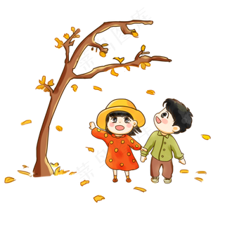 二十四节气之秋分卡通手绘Q版收