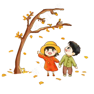 二十四节气之秋分卡通手绘Q版收