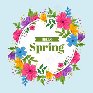 平面设计细部弹簧花框