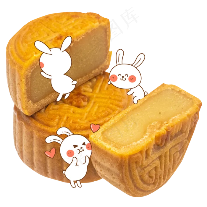 月饼玉兔(3545X5315(DPI:300))psd模版下载
