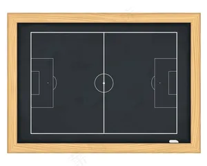 黑板上的足球场，插图