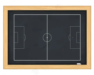 黑板上的足球场，插图