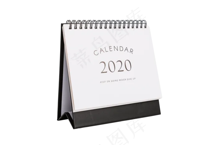 黑白简洁台历2020新年数字创意(3500X3500(DPI:300))
