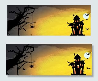 万圣节万圣狂欢夜banner