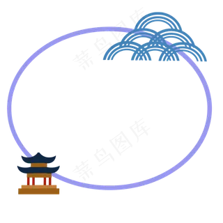 简约中秋节边框 简约中秋节边框