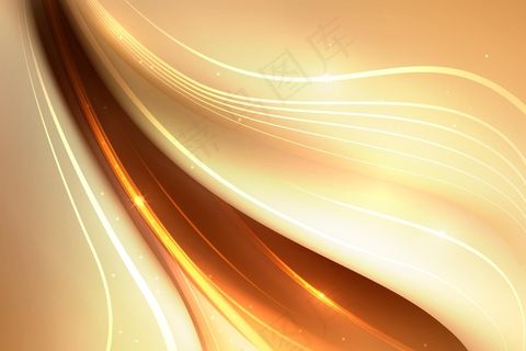 平滑金色波浪壁纸