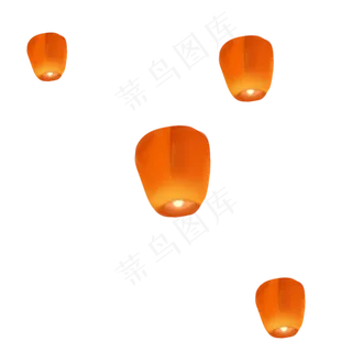 中秋节点天灯免扣图