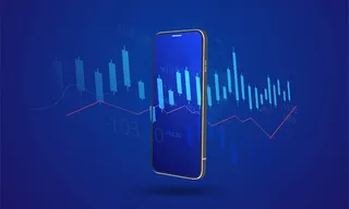 股票和图形设计背景。业务图