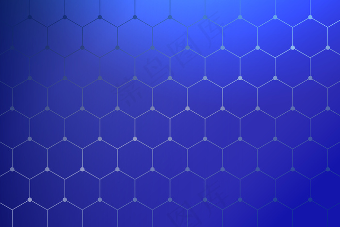 几何蜂窝图案蓝色背景eps,ai矢量模版下载