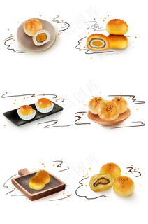 中秋节传统小吃蛋黄酥