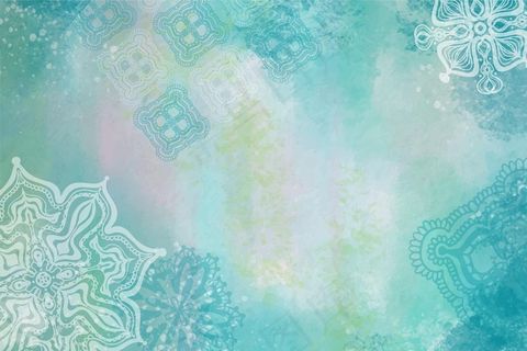 水彩背景与手绘元素