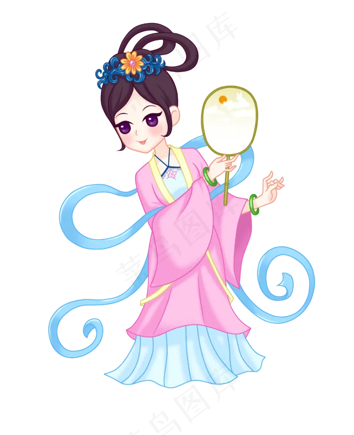漂亮嫦娥(3000X3686(DPI:300))psd模版下载