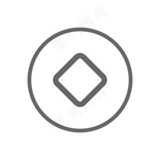 线条金币图标免抠图