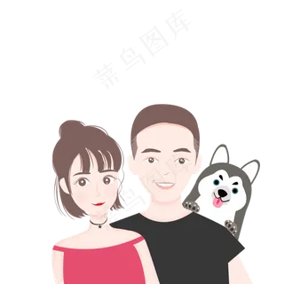 七夕情人节情侣元素