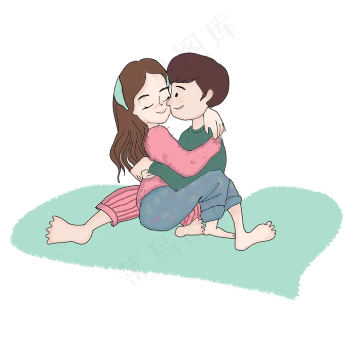 情人节七夕简洁虐狗PNG图(2000X2000(DPI:300))psd模版下载