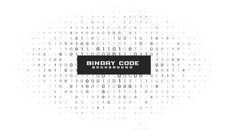二进制码白色背景