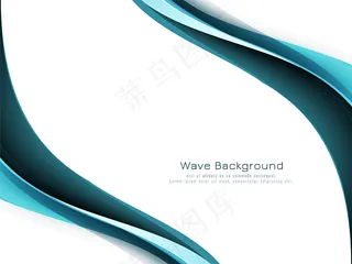 时尚现代蓝波背景