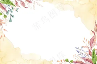 自然背景，金色箔