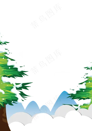 矢量立冬节气装饰元素