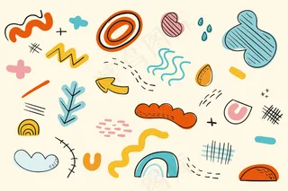 抽象有机形状主题为背景