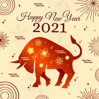 烟花快乐越南新年2021