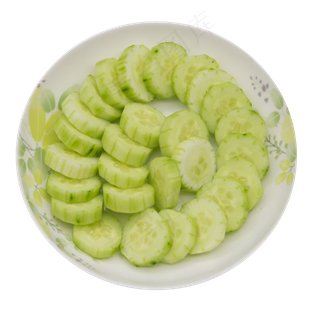 黄瓜片绿色蔬菜