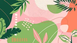 带叶子的抽象背景