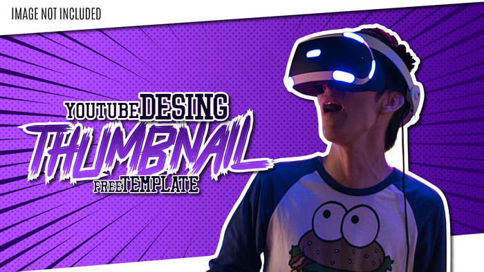 Youtube背景缩略图设计模板