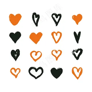 心形系列手绘设计