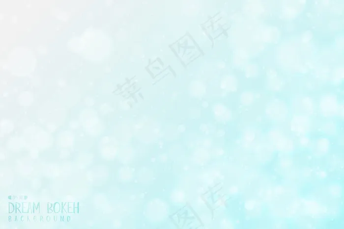 抽象渐变蓝天(bokeh)散景设计梦幻天空艺术背景。eps,ai矢量模版下载