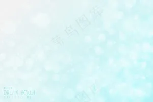 抽象渐变蓝天(bokeh)散景设计梦幻天空艺术背景。