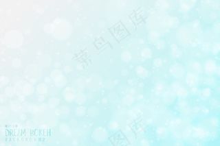 抽象渐变蓝天(bokeh)散景设计梦幻天空艺术背景。