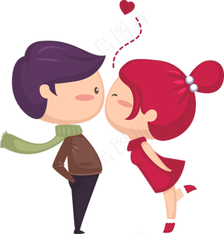 情侣卡通素材