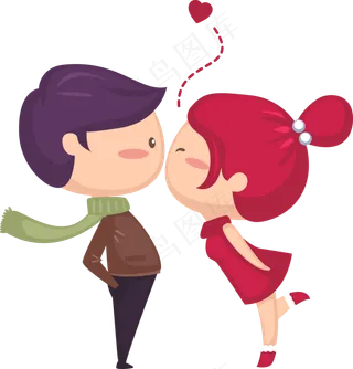 情侣卡通素材