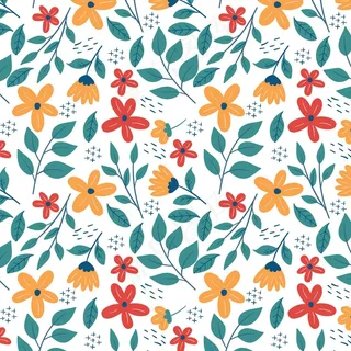 小叶花卉图案模板 小叶花卉图案模板