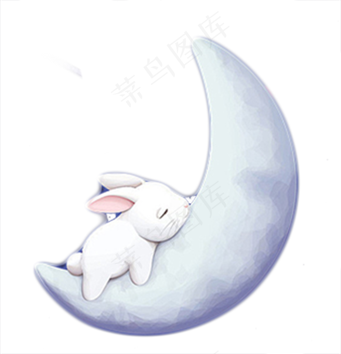 玉兔月亮(800X830(DPI:300))psd模版下载