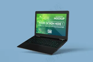 浮动视图中的真实感笔记本电脑模型样机设计