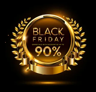 黑色星期五销售横幅banner。插图。
