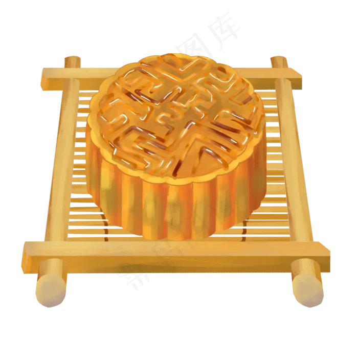 一块五仁月饼(2000X2000(DPI:300))psd模版下载