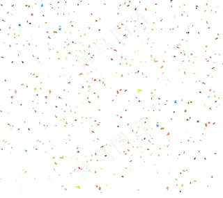 白色彩色纸屑背景