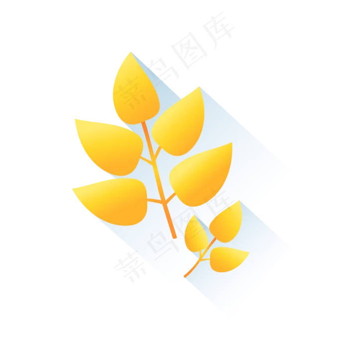 秋天秋叶秋意浓叶子卡通简约矢量(2000X2000(DPI:200))ai矢量模版下载