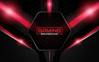 抽象的未来黑色和红色游戏背景
