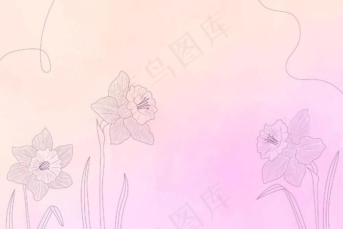 水彩背景与手绘元素eps,ai矢量模版下载
